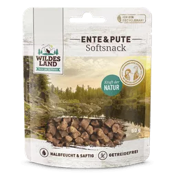 Wildes Land Snacks Katze Softsnack Softsnack Ente & Pute 50 g